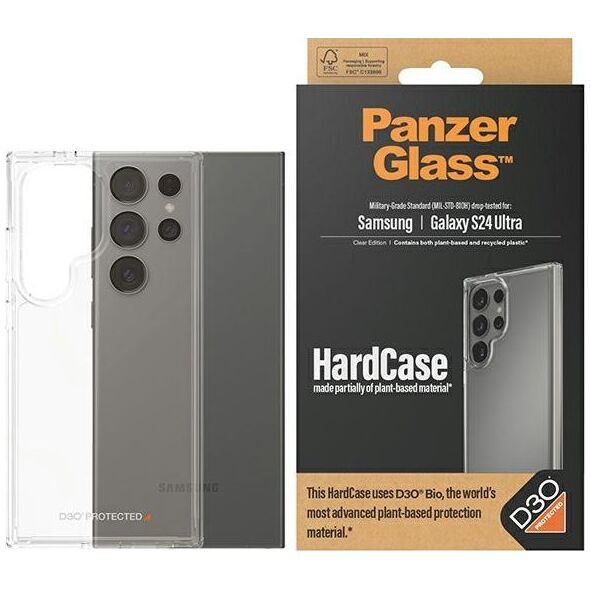PanzerGlass Etui Panzerglass Hardcase Sam S24 Ultra S928 D3O 3Xmilitary Grade Przezroczysty/Transparent 1212