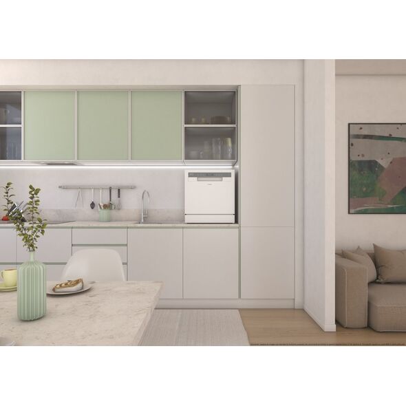 Zmywarka Candy Candy | Dishwasher | CP 8F9FFW | Free-standing | Width 55 cm | Number of place settings 8 | Number of programs 8 | Energy efficiency class F | Display | White