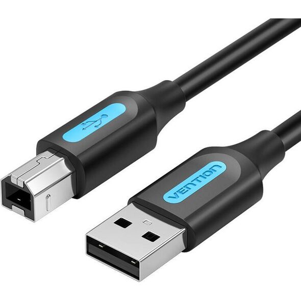 Kabel USB Vention USB-A - USB-B 5 m Czarny (COQBJ)