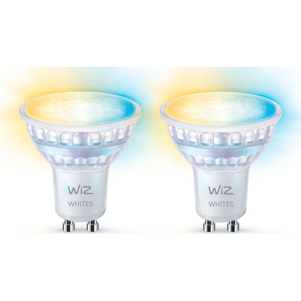 Signify WiZ White GU10 Tunable 60W Glas Zweierpack