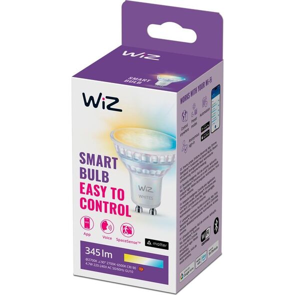 Signify WiZ White GU10 Tunable 60W Glas Einerpack