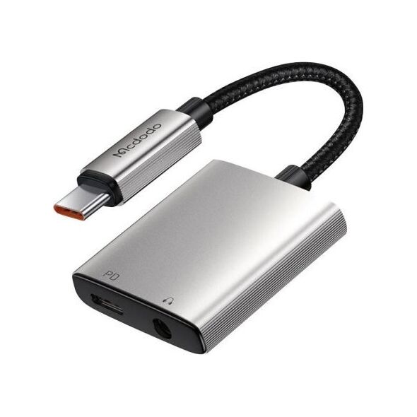 Mcdodo Adapter audio 2w1 USB-C do USB-C + DC 3.5mm Mcdodo CA-5050