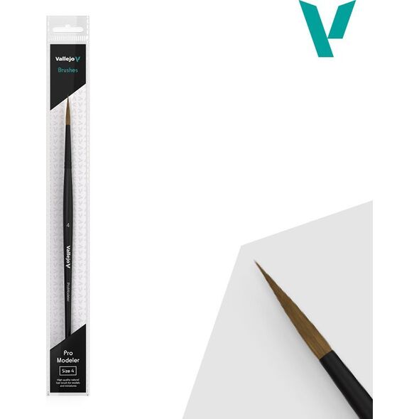 Vallejo Vallejo: B01004 - Pro Modeler - Round Brush - Natural 4