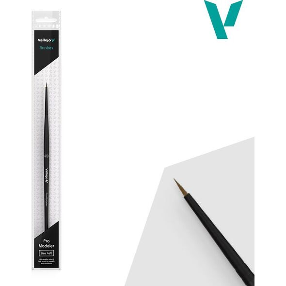 Vallejo Vallejo: B01040 - Pro Modeler - Round Brush - Natural 4/0