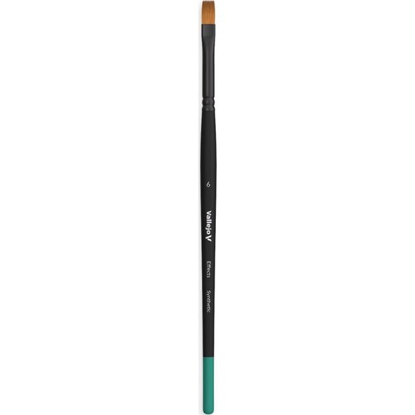 Vallejo Vallejo: B04006 - Effects - Flat Rectangular Brush - Synthetic 6