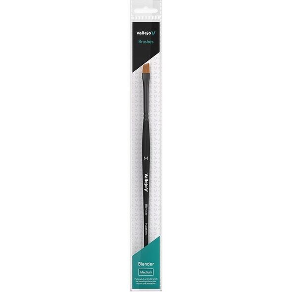 Vallejo Vallejo: B05002 - Blender - Flat Angled Brush - Synthetic M