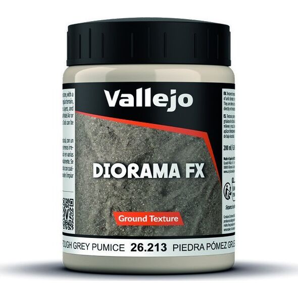 Vallejo Vallejo: 26.213 - Diorama FX - Ground Textures - Grey Pumice (200 ml)