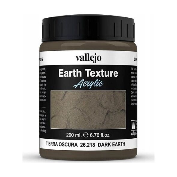 Vallejo Vallejo: 26.218 - Diorama FX - Earth Textures - Dark Earth (200 ml)