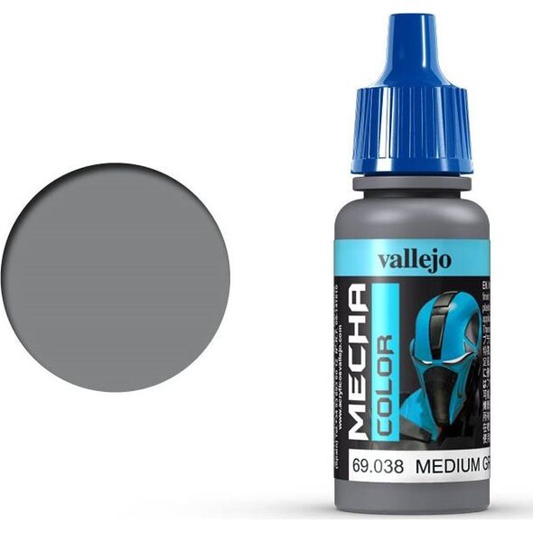 Vallejo Vallejo: 69.038 - Mecha Color - Medium Grey (17 ml)