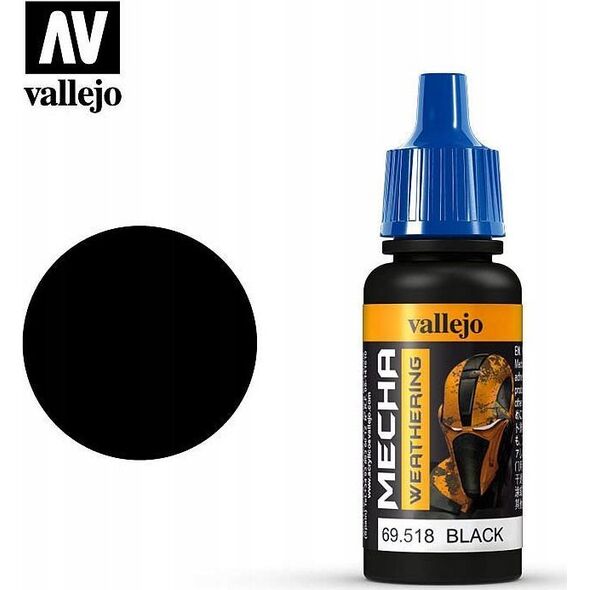 Vallejo Vallejo: 69.518 - Mecha Weathering - Black Wash (17 ml)