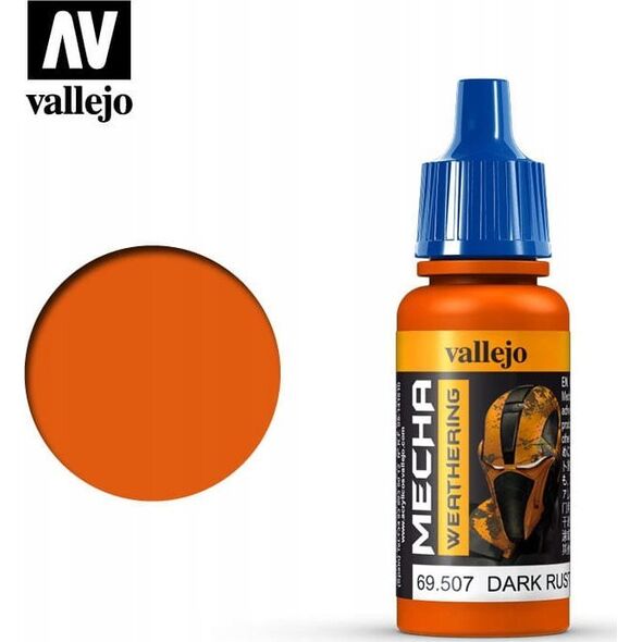 Vallejo Vallejo: 69.507 - Mecha Weathering - Dark Rust Wash (17 ml)