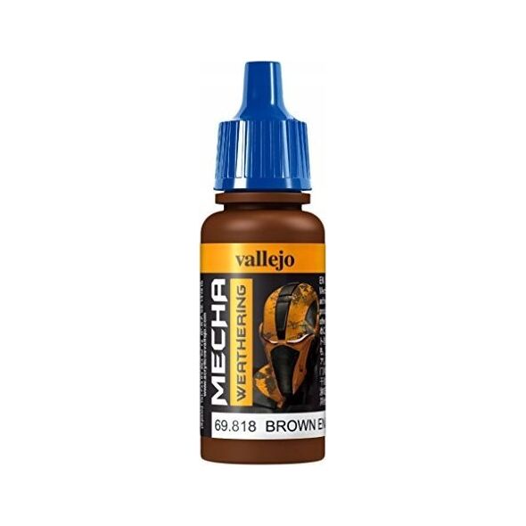 Vallejo Vallejo: 69.818 - Mecha Weathering - Brown Engine Soot (Matt) (17 ml)