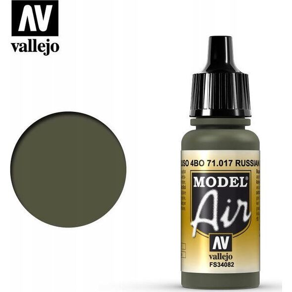 Vallejo Vallejo: 71.017 - Model Air - Russian Green 4BO (17 ml)