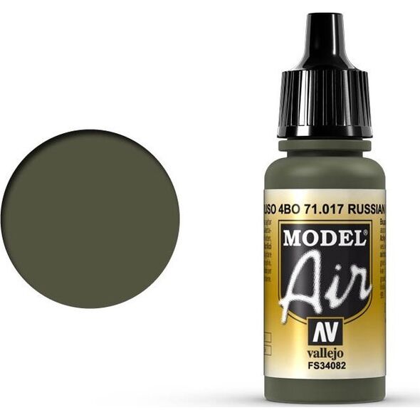 Vallejo Vallejo: 71.017 - Model Air - Russian Green 4BO (17 ml)