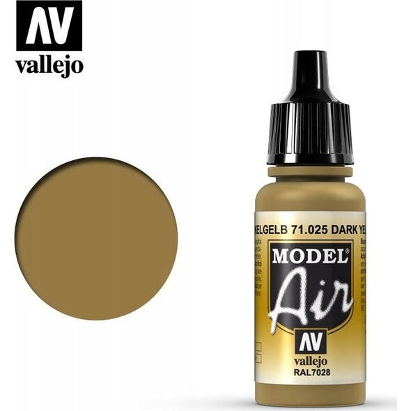 Vallejo Vallejo: 71.025 - Model Air - Dark Yellow RAL7028 (17 ml)