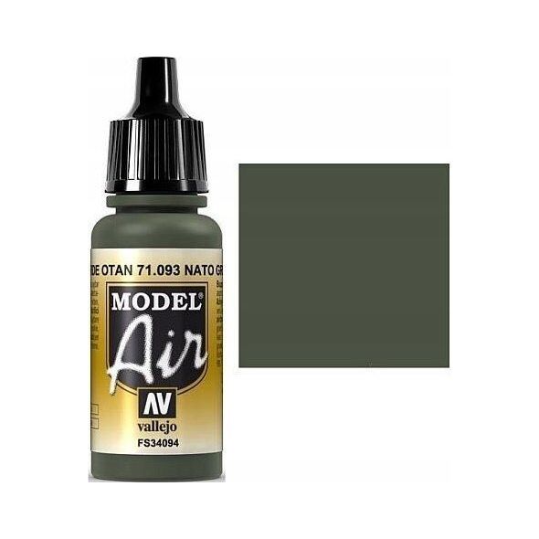 Vallejo Vallejo: 71.093 - Model Air - NATO Green (17 ml)