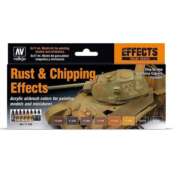 Vallejo Vallejo: Effects - Rust & Chipping Effects 8x17