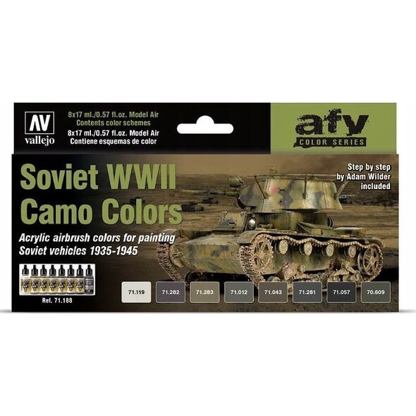 Vallejo Vallejo: AFV - Soviet WWII Camo Colors 8x17