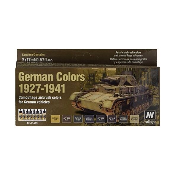 Vallejo Vallejo: AFV - German Colors 1927-1941 8x17