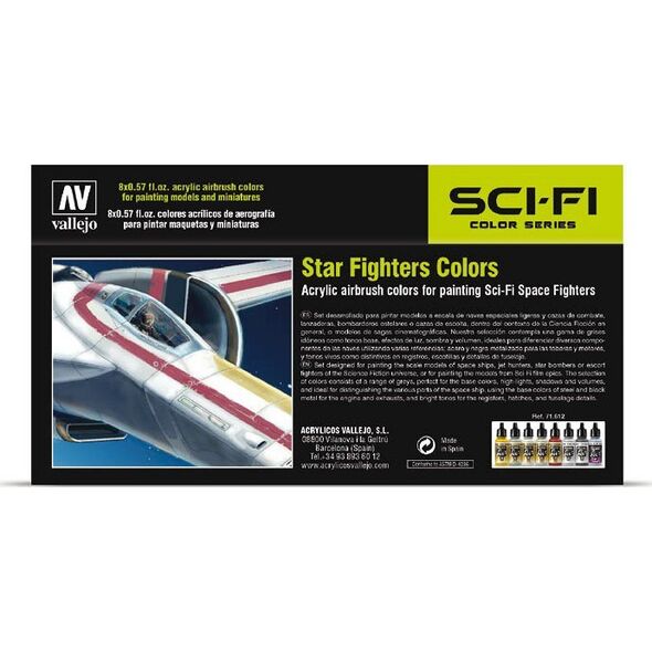 Vallejo Vallejo: Sci-fi - Star Fighters Colors 8x17 ml
