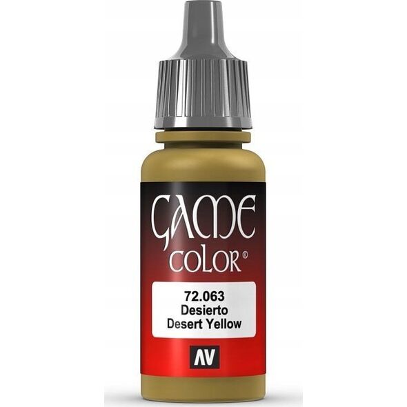 Vallejo Vallejo: 72.063 - Game Color - Desert Yellow (18 ml)