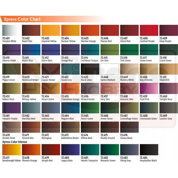 Vallejo Vallejo: 72.455 - Xpress Color - Chameleon Orange (18 ml)