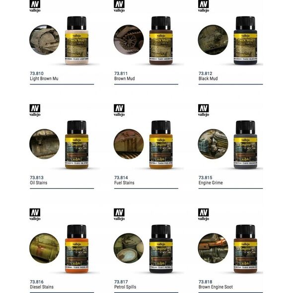 Vallejo Vallejo: 73.825 - Weathering FX - Environment - Crushed Grass (40 ml)