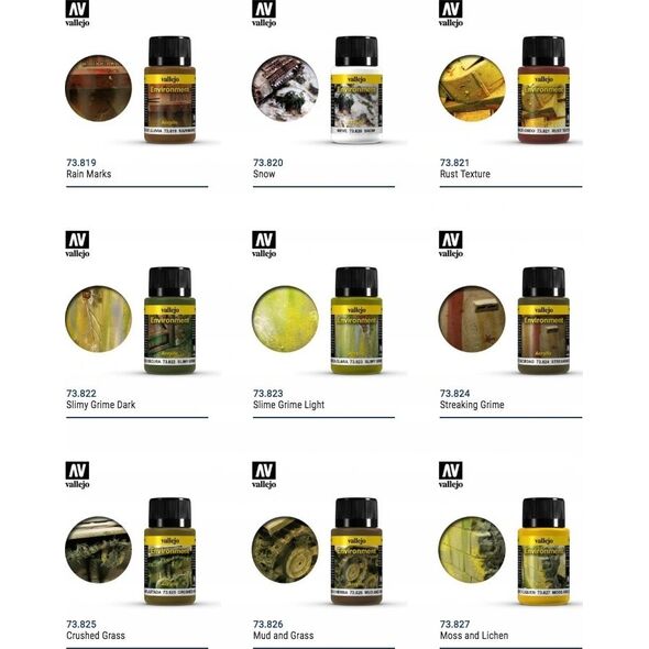 Vallejo Vallejo: 73.825 - Weathering FX - Environment - Crushed Grass (40 ml)