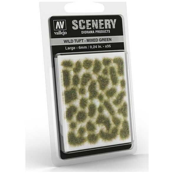 Vallejo Vallejo: Scenery - Wild Tuft - Mixed Green (6)x35