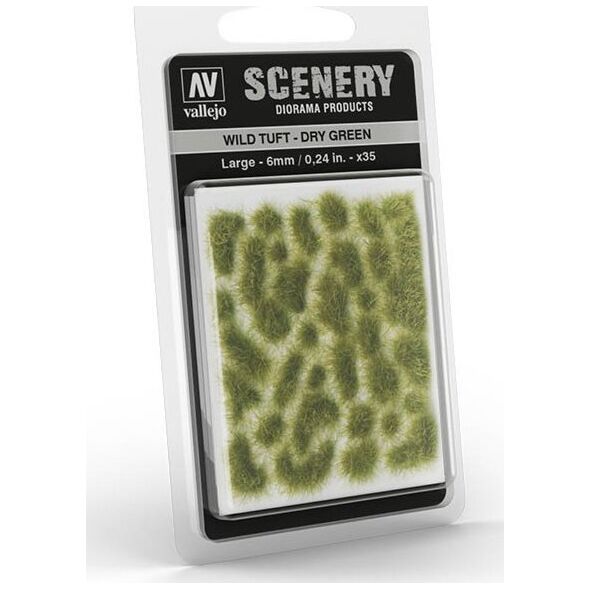 Vallejo Vallejo: Scenery - Wild Tuft - Dry Green (6 mm)x35