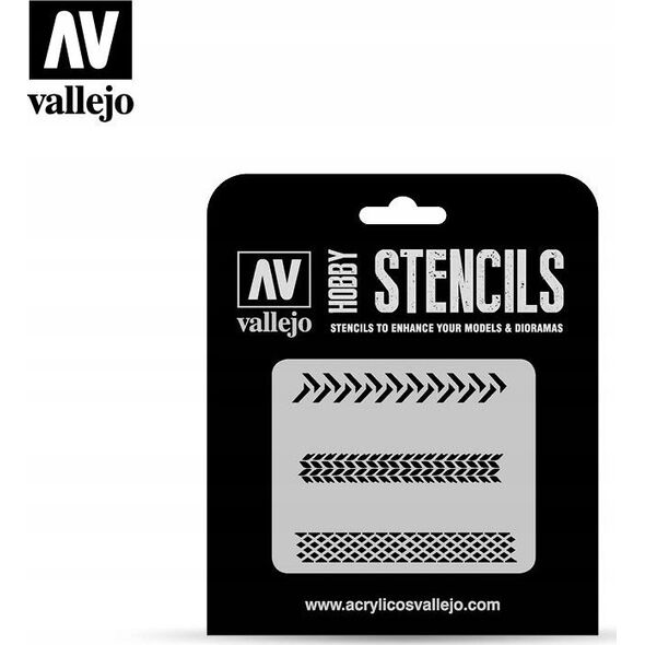 Vallejo Vallejo: Stencils - Tyre Markings
