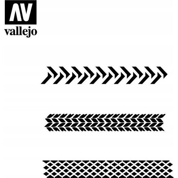 Vallejo Vallejo: Stencils - Tyre Markings