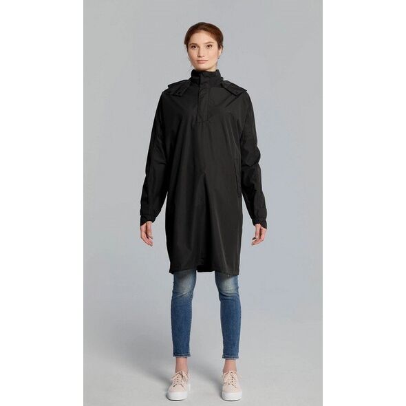 Basil Ponczo przeciwdeszczowe unisex BASIL MOSSE BICYCLE RAIN PONCHO UNISEX 100% waterproof jet black Rozmiar: XL/XXL