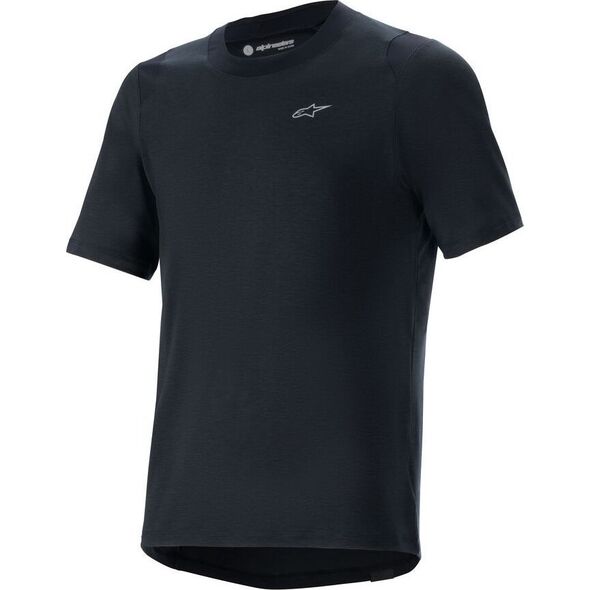 Alpinestars Koszulka krótki rękaw ALPINESTARS A-DURA DRI WOOL SS JERSEY, Black Rozmiar: M