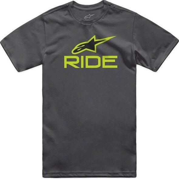 Alpinestars T-shirt ALPINESTARS RIDE 4.0 CSF TEE, Charcoal/Lime/Black Rozmiar: XXL