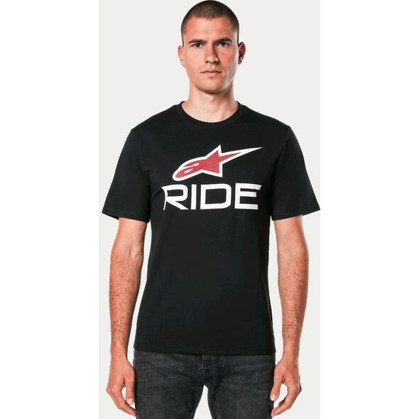 Alpinestars T-shirt ALPINESTARS RIDE 4.0 CSF TEE, Black/White/Red Rozmiar: XXL