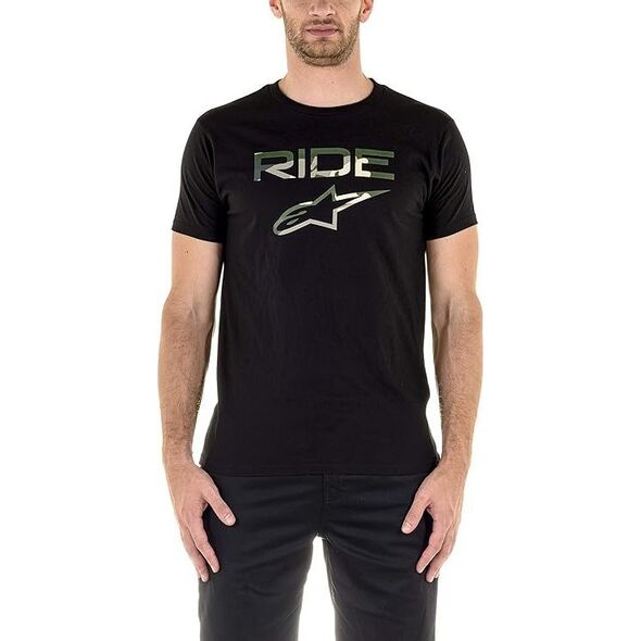 Alpinestars T-shirt ALPINESTARS RIDE 2.0 CAMO TEE, Black Rozmiar: M