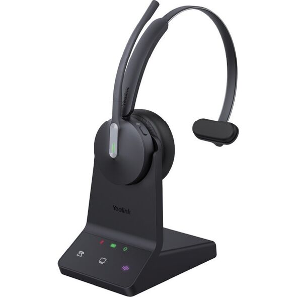 Słuchawki Yealink Yealink WH64 Mono Teams Zestaw słuchawkowy Bezprzewodowy Opaska na głowę Biuro/centrum telefoniczne Micro-USB Bluetooth Czarny