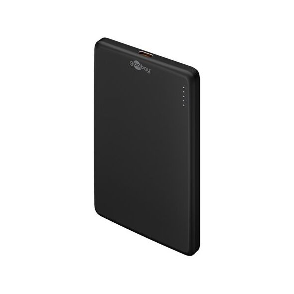 Goobay Magnetic Wireless Power Bank | 70182 | 5000 mAh | USB-C | Black