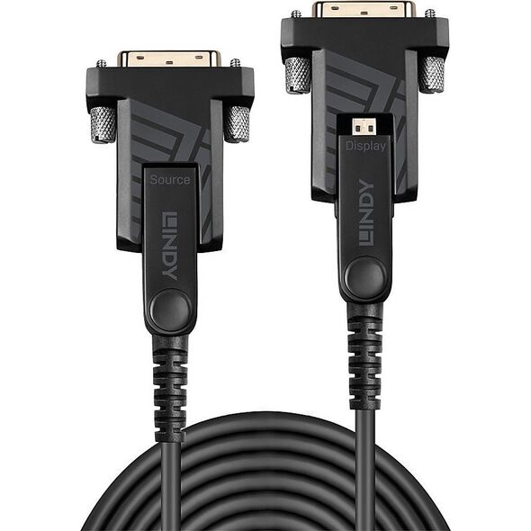 Kabel Lindy Cable Lindy Fibre Optic Hybrid microHDMI 50m Black
