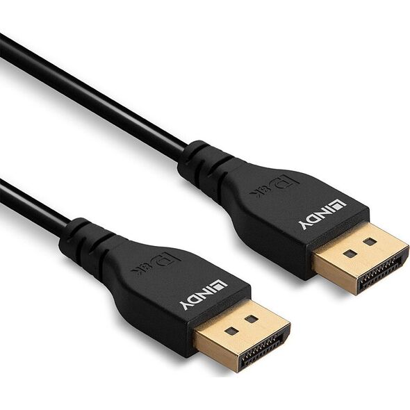 Kabel Lindy Cable Lindy Slim DisplayPort 1.4 Cable Lindy 0,5m
