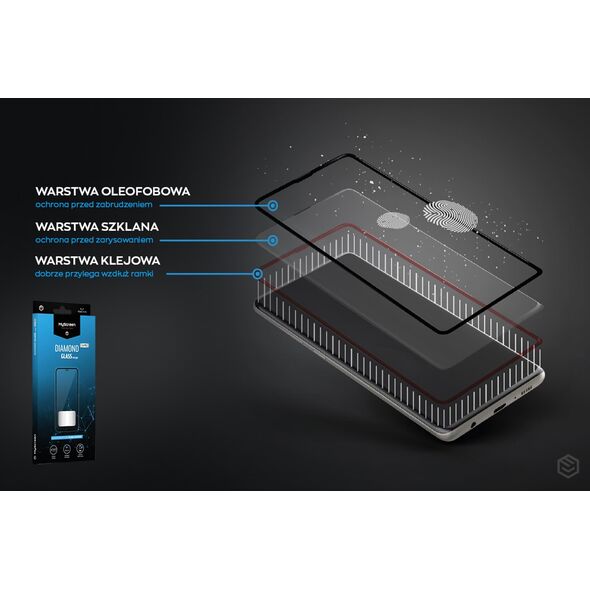 MyScreen Protector MyScreen Protector - Szkło hartowane do Oppo A2 5G DIAMOND GLASS LITE edge do Szkło hartowane do Oppo A2 5G DIAMOND GLASS LITE edg