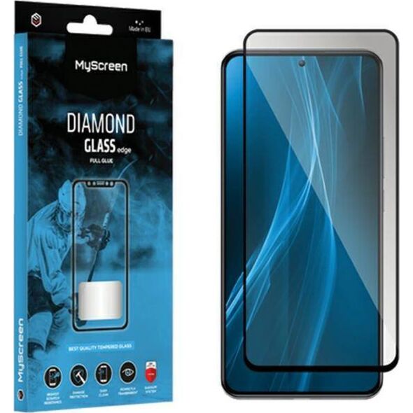 MyScreen Protector MyScreen Protector - Szkło hartowane z klejem na całej powierzchni DIAMOND GLASS edge FULL GLUE (czarna ramka) do Motorola Moto G14 4G/G54 5G/G34