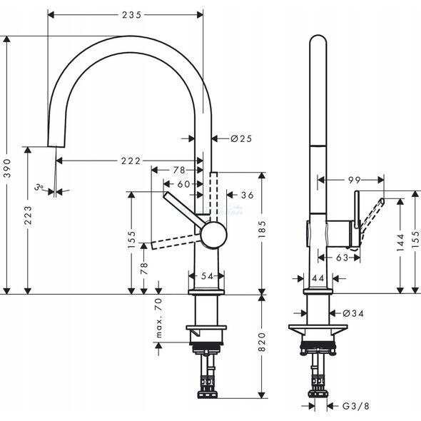 Bateria kuchenna Hansgrohe Kitchen faucet Hansgrohe Talis M54 72804670