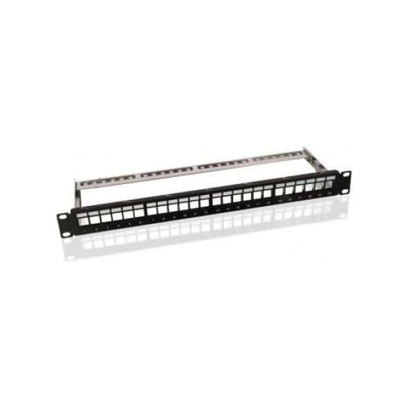 Goobay Panelu krosowego 19-calowego (48,3 cm) Keystone, 24 porty