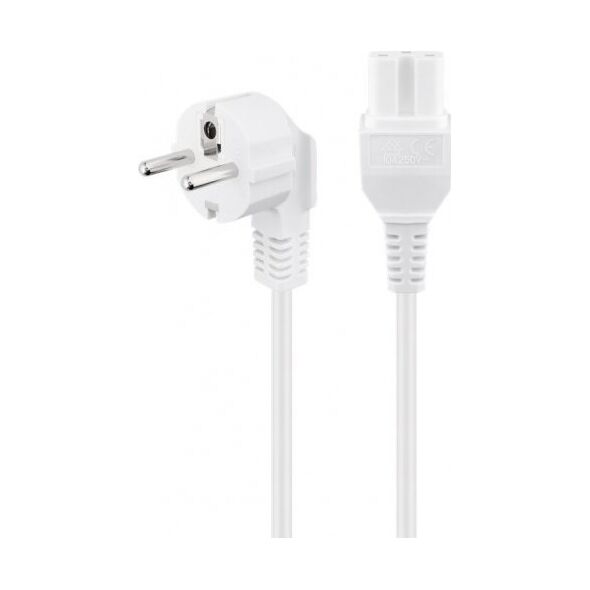 Kabel zasilający Goobay Kabel przyłączeniowy do urządzeń grzewczych, 2 m, biały - Wersja kolorystyczna Biały