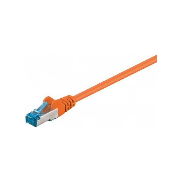 Goobay CAT 6AKabel łączący, S/FTP (PiMF), Pomarańczowy - Długość kabla 0.5 m