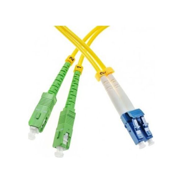Triton Patchcord SM SC/APC-LC/UPC duplex 1m 9/125 3.0mm G652D