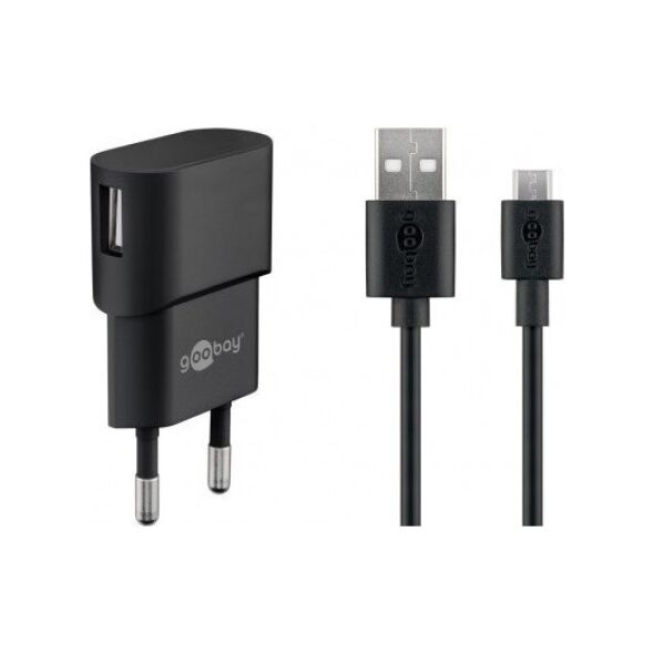 Ładowarka Goobay Zestaw do ładowania Micro USB 1 A