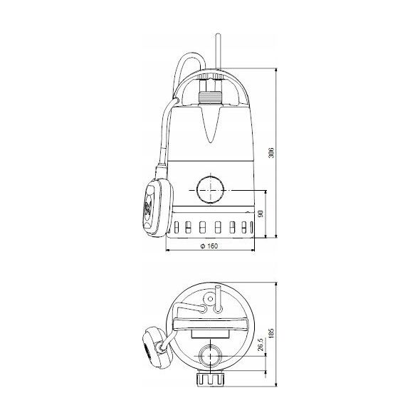 Grundfos Pompa Unilift CC 7 A1 1x230V z płyawkiem kabel 10m